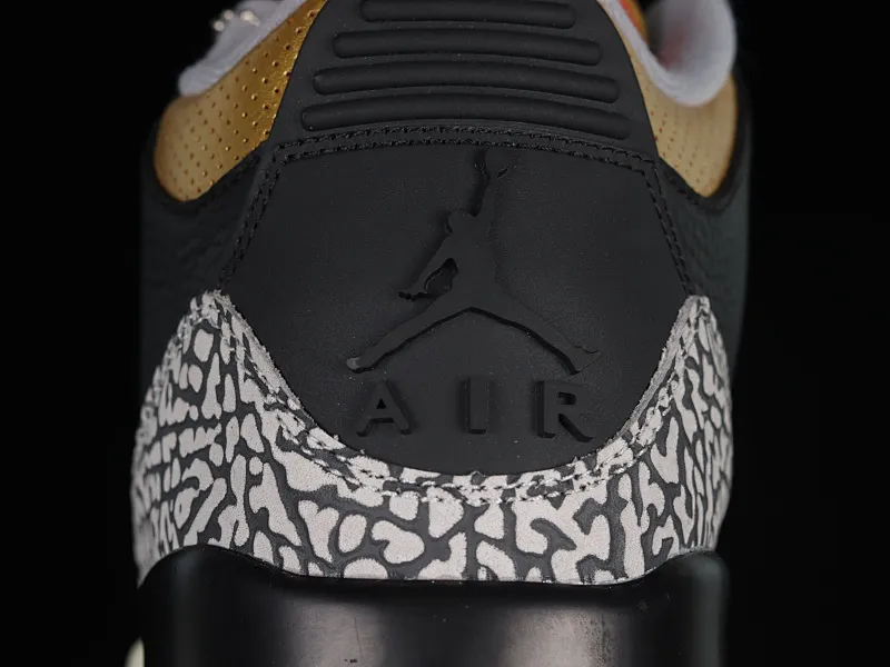 All categories Air Jordan Jordan series basketball shoes Air Jordan 3 Air Jordan 3 Retro "Black Gold" AJ3 Joe 3 black gold cement CK9246-067